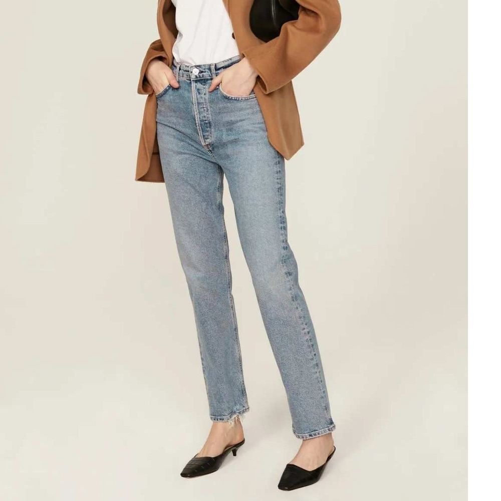 Citizens of Humanity Sabine Jeans High Rise Straight 26 Light Wash Quiet Luxury